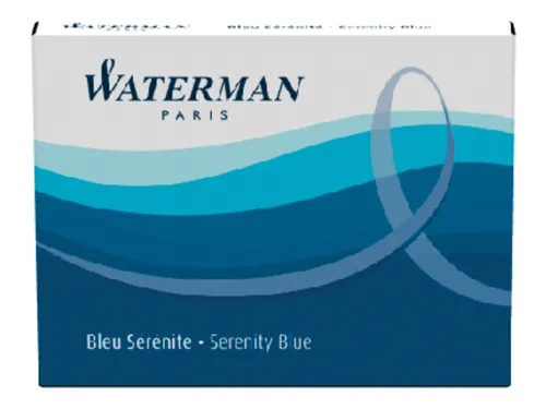 Inktpatroon Waterman kort Florida blauw 6 stuks