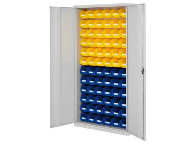 Rasterplan Bakkenkast Staalplaat 1950x1000x410mm Deuren V. Staalplaat