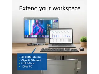 Dockingstation ACT USB-C 4K voor 1 HDMI monitor - 12