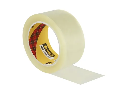 Verpakkingstape Scotch Heavy 50mmx66m PP transparant hotmelt 6 rollen