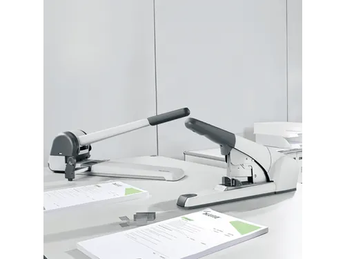 Blokhechter Leitz 5553 Heavy Duty Flat Clinch 120vel zilvergrijs