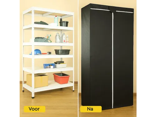BRASQ Stellingkasthoes Zwart 180x90x40 cm