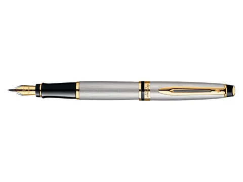 Vulpen Waterman Expert Stainless steel GT Medium Blauwe inkt
