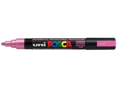 Verfstift Posca PC5M Medium Punt 1,8-2,5mm Metallic Roze