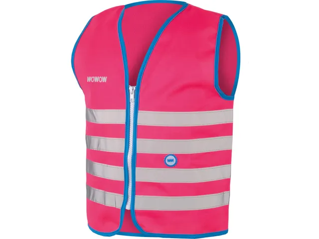 Fun Jacket Reflecterend Fluohesje Kind Roze Large