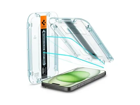 Spigen EZ Fit GLAS.tR iPhone 15 Plus Screen Protector Clear