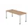 In hoogte verstelbaar bureau,HxBxD 680-760x1800x800mm,blad notenboom