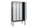 locker voor scheiding van kleding,HxBxD 2120x1200x500mm,4vak