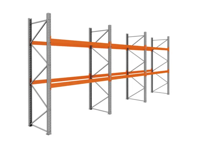 palletstelling,basis+2xaanbouw,HxBxD 3360x8500x1100mm,vakl. 3000kg