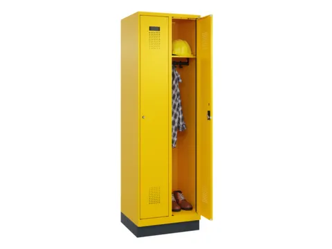 locker,HxBxD 1950x600x500mm,2vak,vak B 300mm,cil.-slot,sokkel