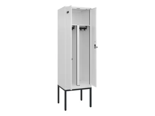 PBM-locker,HxBxD 2120x600x500mm,2vak,vak B 300mm,draaigrendel