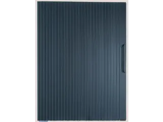 jaloeziedeurkast,HxBxD 695x1200x420mm,1xStalen bodem,rolluik RAL7021 - 5