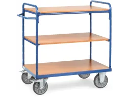 Etagewagen 8100 3 Etages Hout 500kg Laadvlak 850x500mm