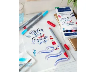 Duo aquarelmarker Goldfaber 245 mangaan blauw - 19