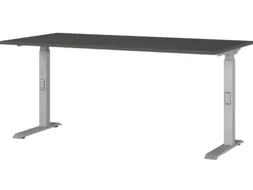 In hoogte verstelbaar bureau,HxBxD 680-910x1600x800mm,blad grafiet