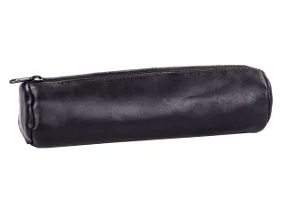 Pennenetui Oxford 22x6cm leer rond zwart - 1