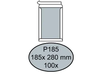 Envelop Quantore Bordrug P185 185X280Mm 120Gr Wit Zelfklevend - 1