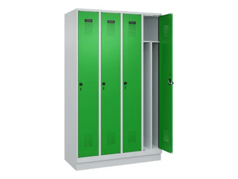 locker voor scheiding van kleding,HxBxD 1950x1200x500mm,4vak