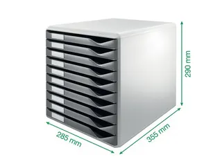 Ladenbox Leitz 5281 10 Laden Grijs - 6