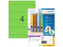 Herma 4299 Rugetiket 192x61mm Groen permanent klevend 400 stuks