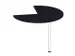 table de rallonge,haut. régl.,HxØ 720-840x1000mm,CC-noir