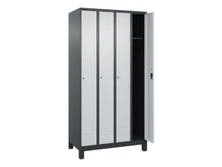 locker,HxBxD 1950x1000x500mm,4vak,vak B 250mm,cil.-slot,voeten - 2