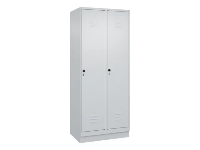 locker,HxBxD 1950x800x500mm,2vak,vak B 400mm,draaigrendel,sokkel