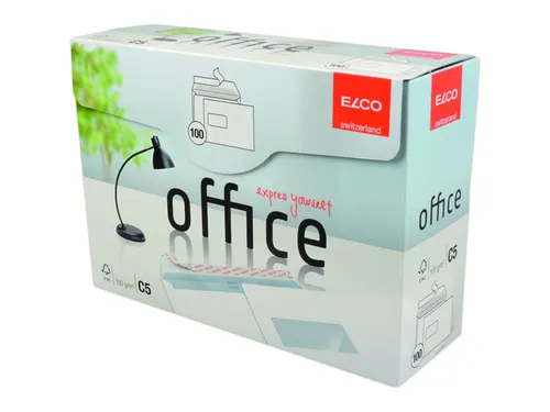 envelop Office FSC C5 100 gram met venster links wit 100 stuks