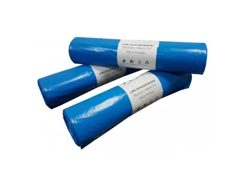 Afvalzak Container 65x140cm T70 blauw LDPE 10 Rol 240L