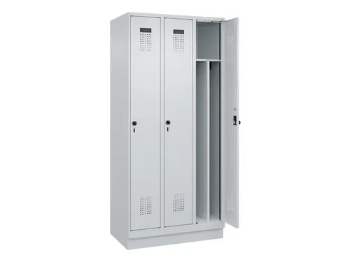 locker voor scheiding van kleding,HxBxD 1950x900x500mm,3vak