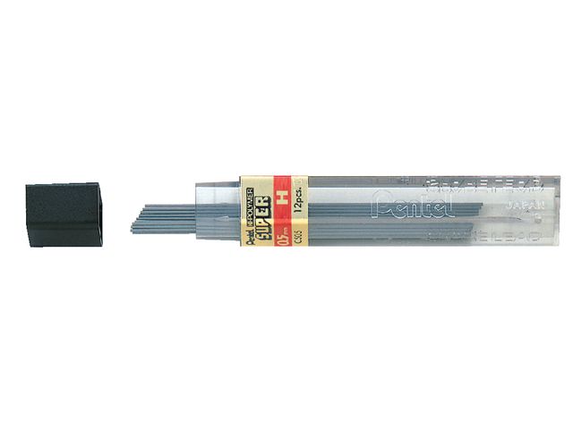 Potloodstift Pentel 0.5mm zwart per koker H | PotlodenWinkel.nl