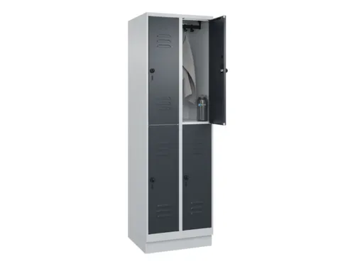 dubbeldekse locker,HxBxD 1950x600x500mm,2x2vak.,vak B 300mm
