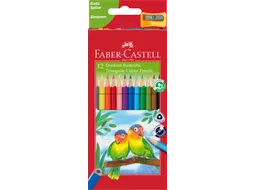 Kleurpotlood Faber-Castell driekant kartonnen etui á 12 stuks