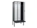 locker met bank,voor scheiding van kleding,HxBxD 2120x900x815mm,3vak