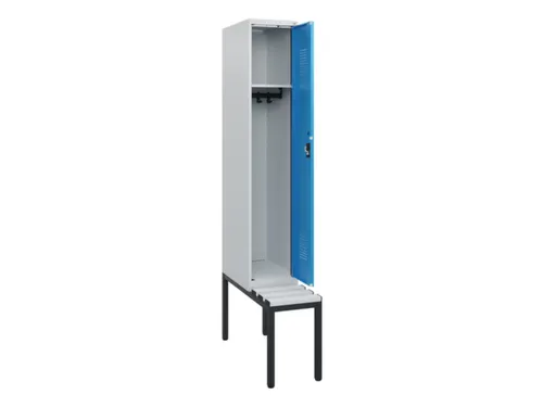 locker met bank,HxBxD 1950x300x815mm,1vak,vak B 300mm,cilinderslot