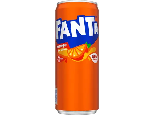 Fanta Orange Frisdrank sleek blik 33cl 24 stuks