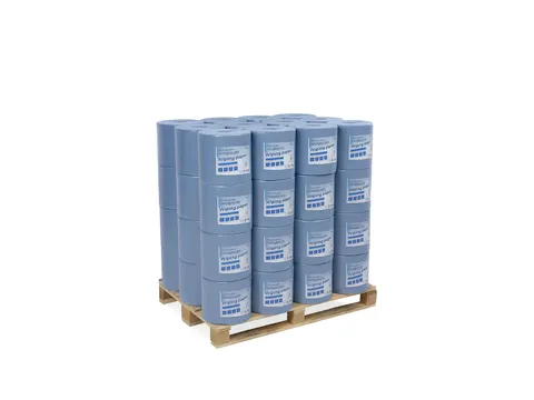 Poetspapier midi 1-laags 20cmx300m Blauw 6 rollen Pallet