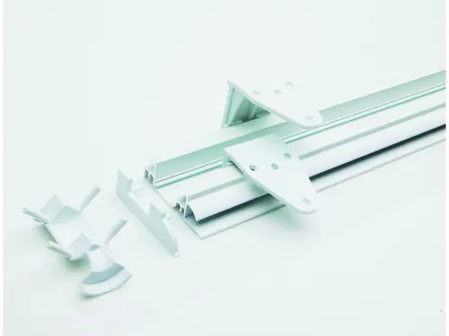 Partnerline Railsysteem wit, compleet incl. afdekstrip