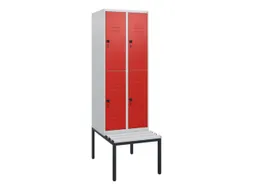 Dubbeldekse dekenkist,HxBxD 1950x600x815mm,2x2vak.,vak B 300mm