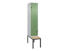 Z-garderobekast,HxBxD 2120x400x815mm,2vak,vak B 400mm,draaigrendel