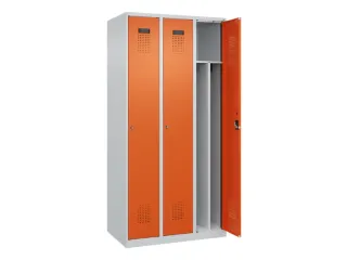 locker voor scheiding van kleding,HxBxD 1850x900x500mm,3vak - 1