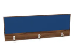 opzetpaneel bureau aanbouw achter NP-tiepolo nut BN6016-blauw 1600mm
