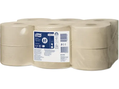 Tork 120377 Mini Jumbo Toiletpapier Nature Advanced 2-Laags 12 Rol