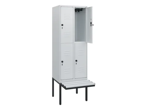 Dubbeldekse dekenkist,HxBxD 1950x600x815mm,2x2vak.,vak B 300mm