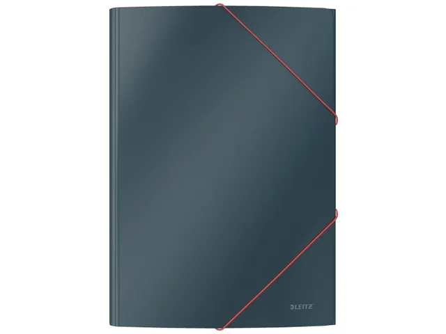 Cosy elastomap met 3 kleppen uit karton A4 grijs