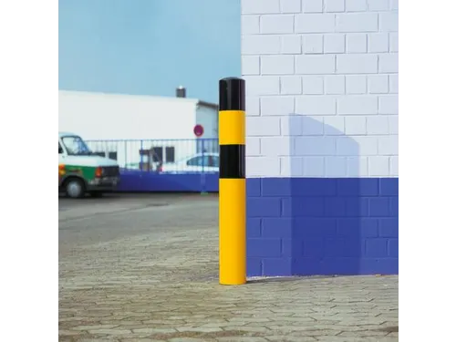 Aanrijd-Beschermpaal 1200x194mm Met Pluggen Verzinkt