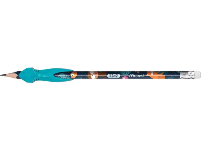 crayon graphite Jungle Fever HB avec gomme, + guide-doigts, blister de