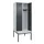 locker met bank,HxBxD 2120x800x815mm,2vak,vak B 400mm,draaigrendel