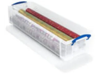 Opbergbox Really Useful 22 liter 800x255x155mm transparant wit - 4