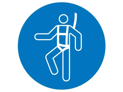 gebodsbord,veiligheidsgordel aanbrengen,sticker,folie,Ø 100mm